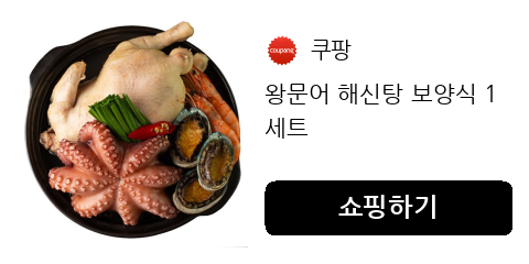왕문어 해신탕 보양식 1세트