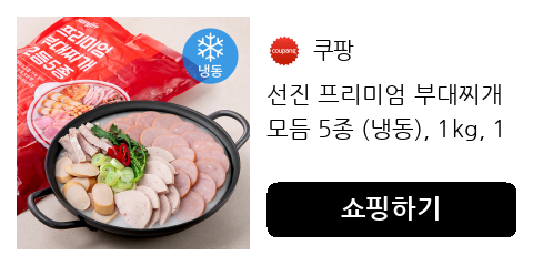 선진 프리미엄 부대찌개 모듬 5종 (냉동), 1kg, 1개