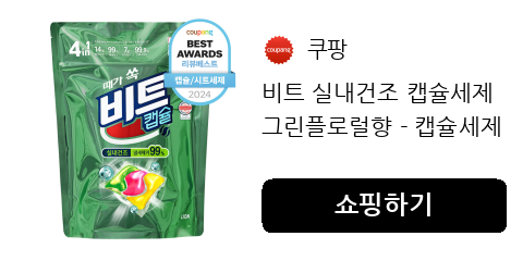 비트 실내건조 캡슐세제 그린플로럴향 - 캡슐세제