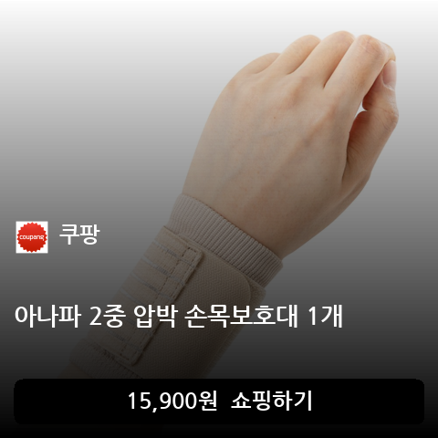 아나파 2중 압박 손목보호대 1개