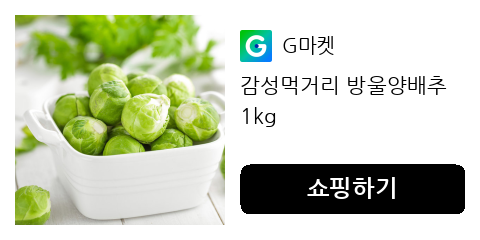 감성먹거리 방울양배추  1kg