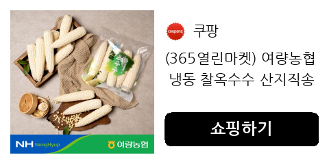 우리 아이도 반한 찰옥수수 간식! 엄마들이 고르는 이유 있었네